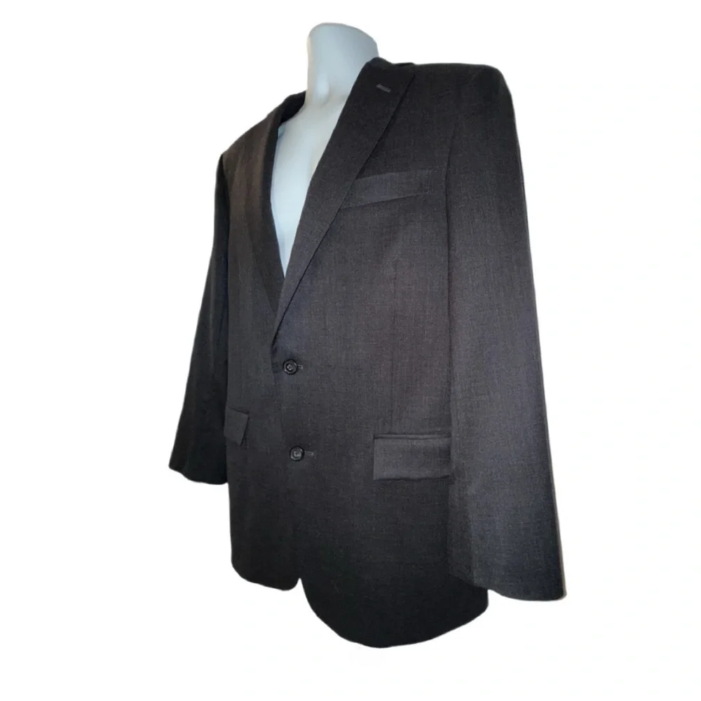 Brooks Brothers 1818 Regent Blazer 38R Charcoal Gray Wool Two-Button Jacket